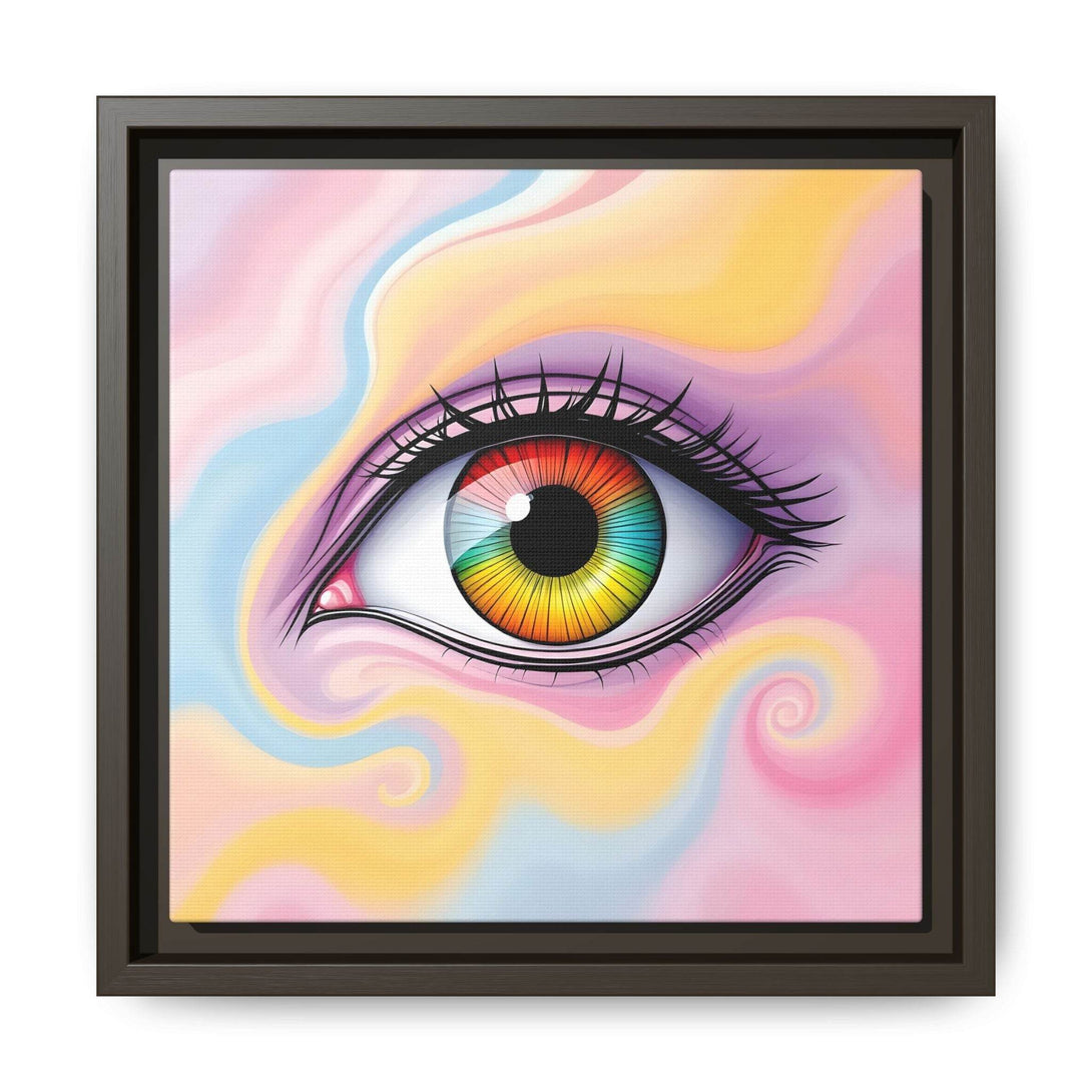 PsEyeFlow #36 – The Whispering Spiral on Framed Matte Canvas - Highdellic