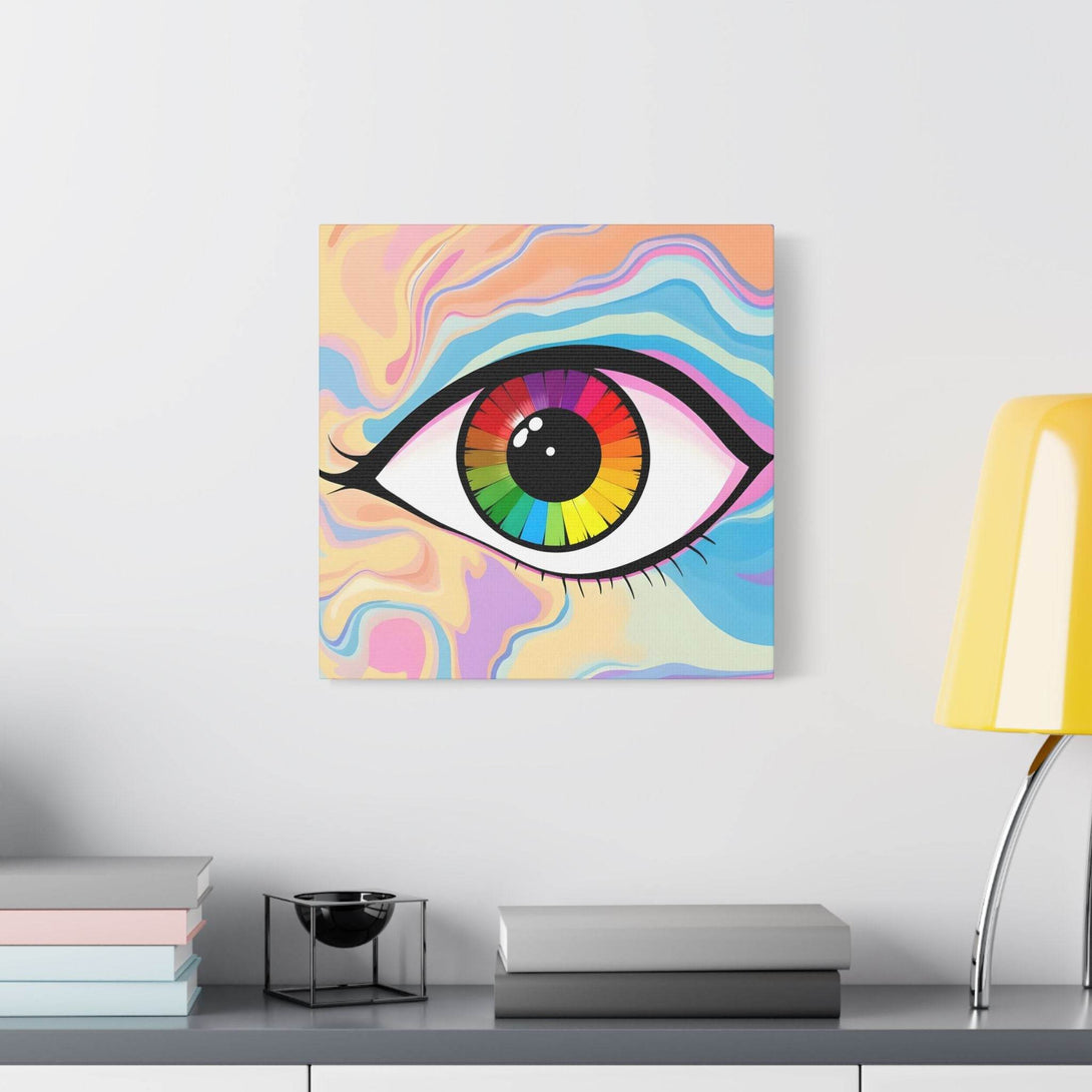 PsEyeFlow #1 – Prism Vision. (Satin Canvas, Stretched) - Highdellic