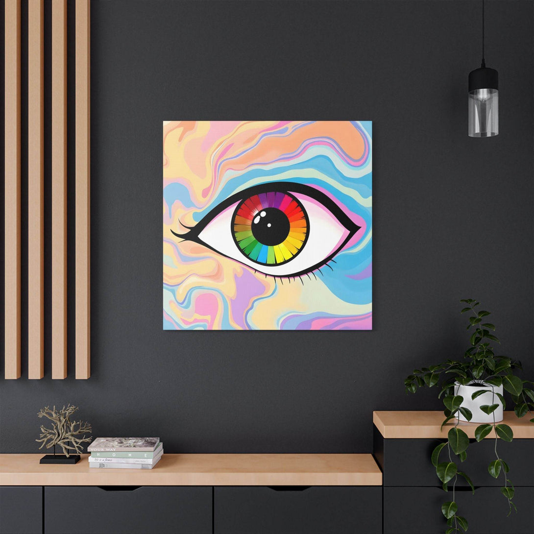 PsEyeFlow #1 – Prism Vision. (Satin Canvas, Stretched) - Highdellic