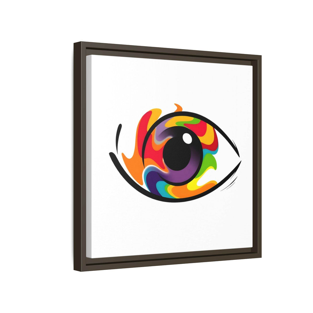 PsEyeGo 3 – Chromatic Flame on Framed Matte Canvas (Multi-color) - Highdellic