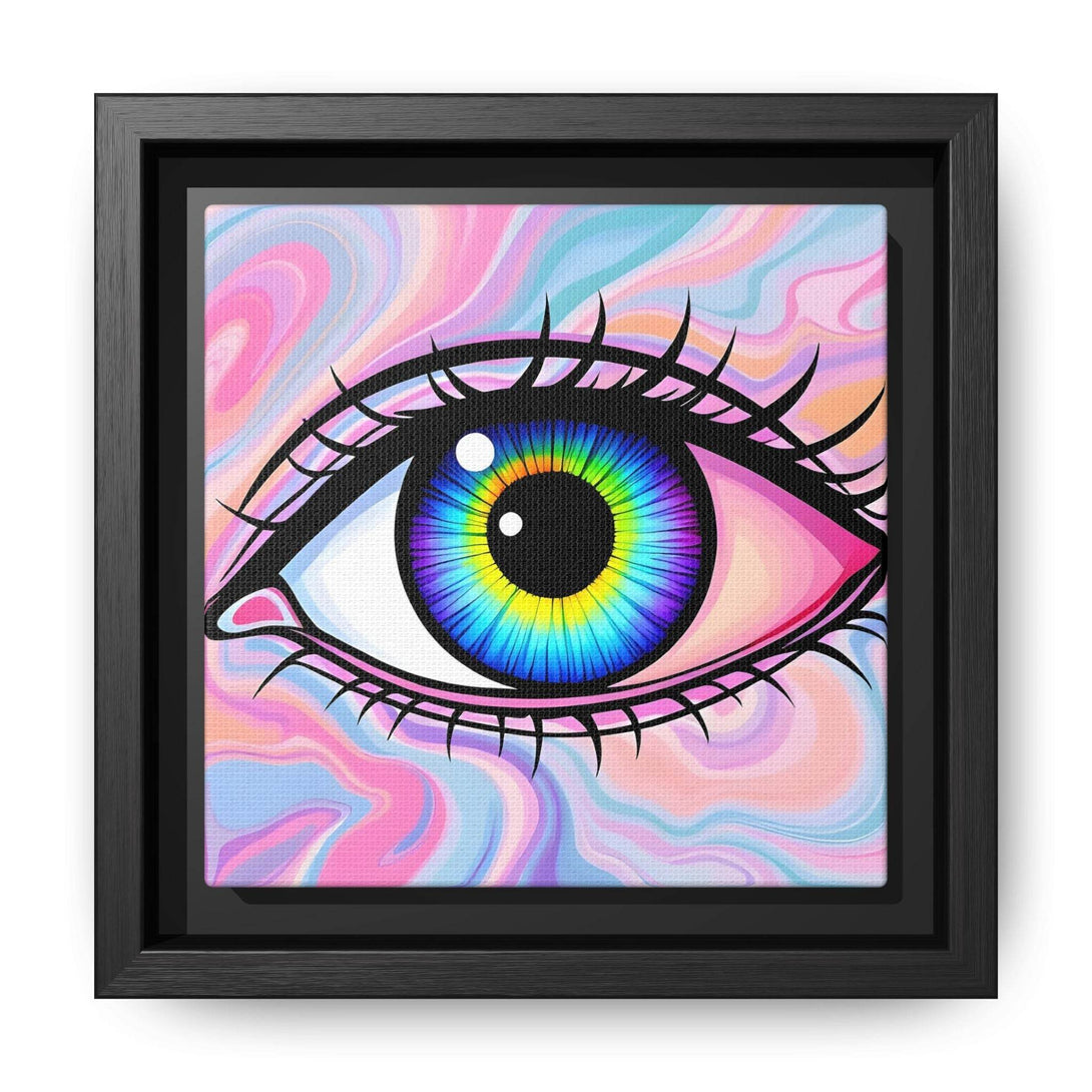 PsEyeFlow #3 – Vivid Mirage (Matte Canvas, Framed (Multi-color)) - Highdellic