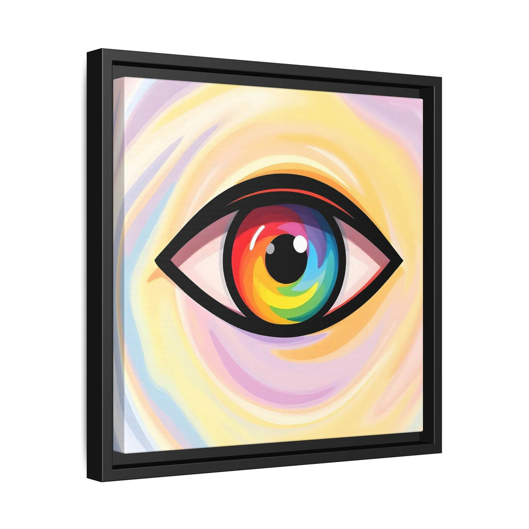 PsEyeFlow #18 - Ethereal Visionb. ( Colorful Framed Matte Canvas Decor ) - Highdellic