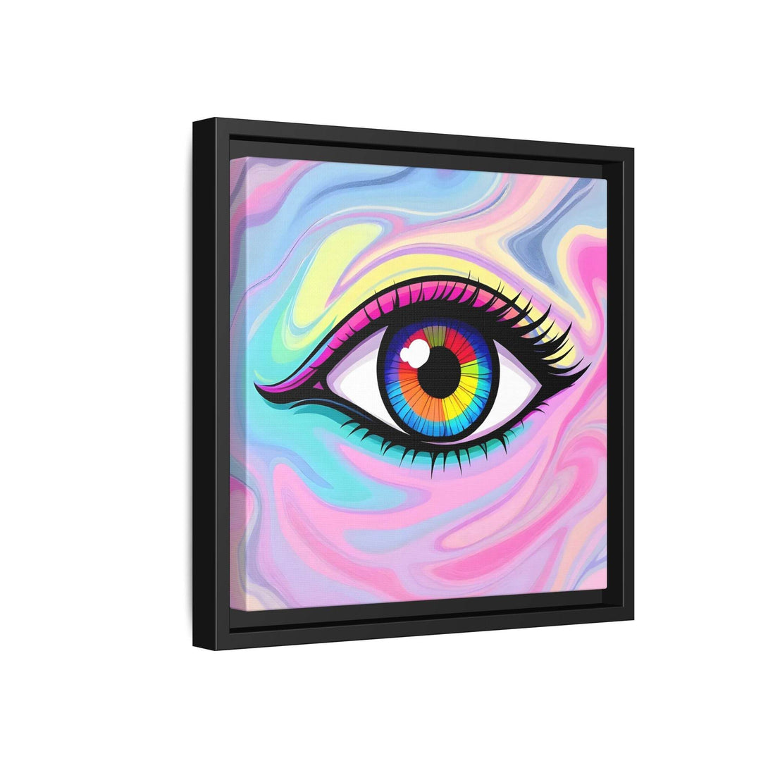 PsEyeFlow #8 - Radiant Vision. ( Colourful Framed Matte Canvas Decor ) - Highdellic