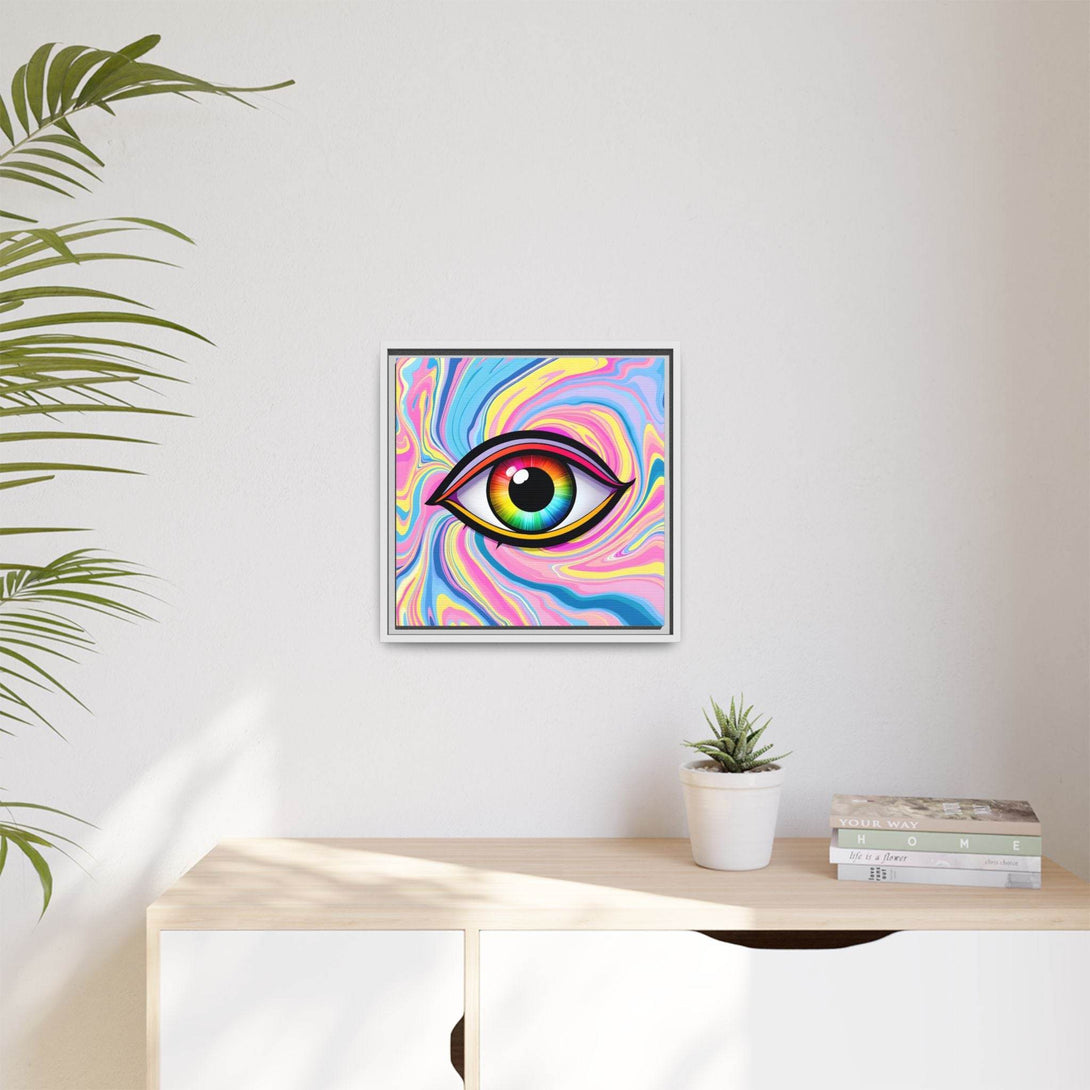 PsEyeFlow #31 - The Kaleidosoul on Framed Matte Canvas - Highdellic