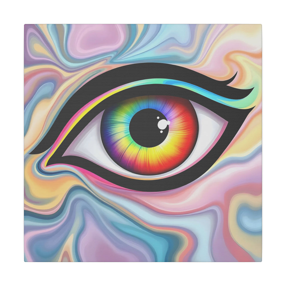 PsEyeFlow #24b - Prism Reflection (Square Matte Canvas, Stretched, 0.75")