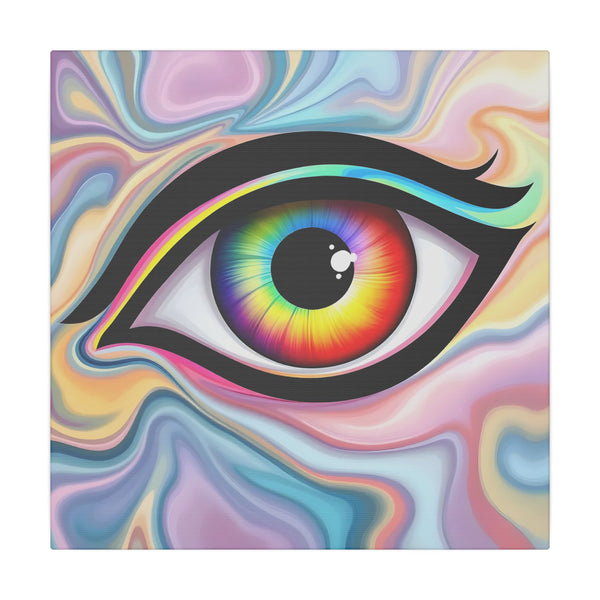 PsEyeFlow #24b - Prism Reflection (Square Matte Canvas, Stretched, 0.75")