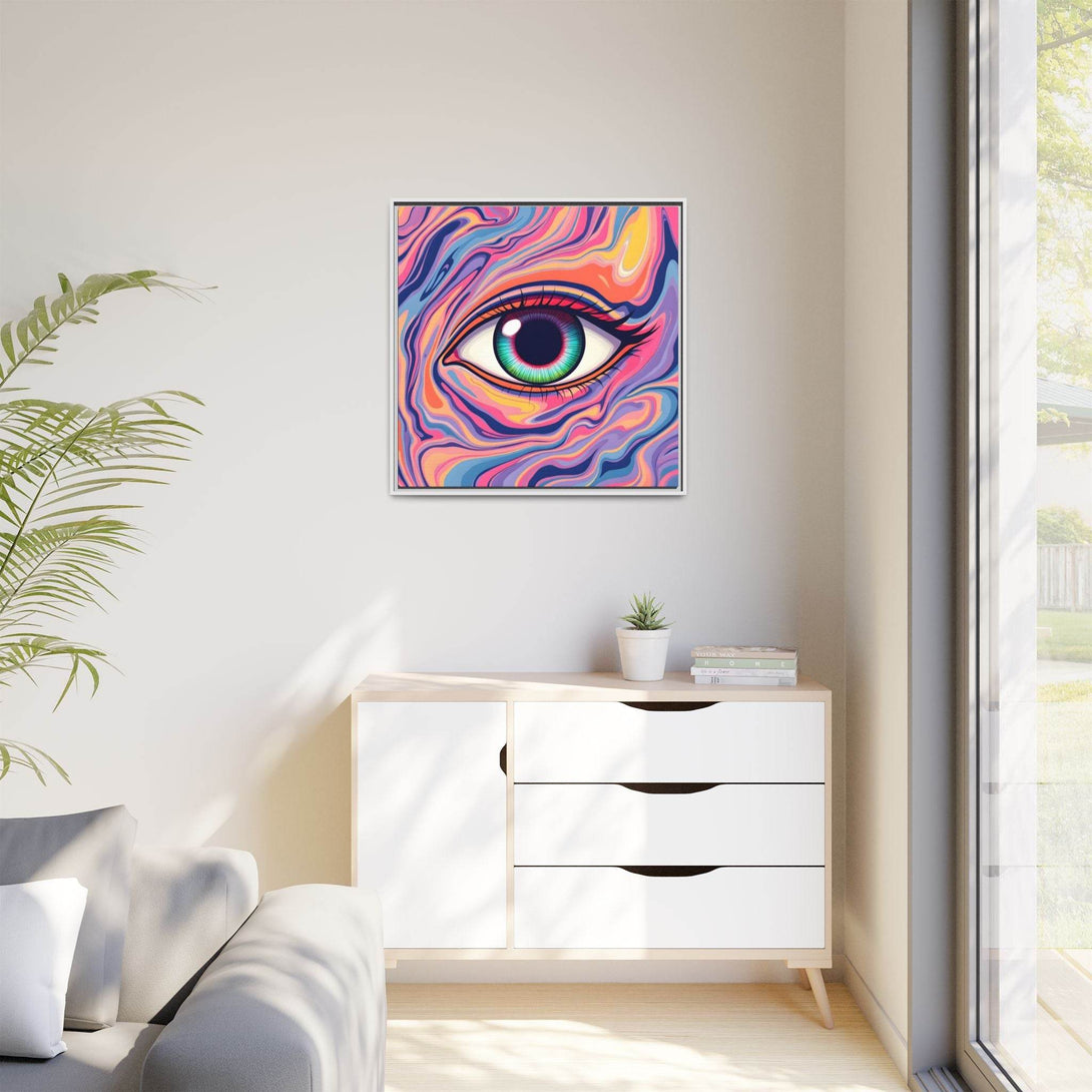 PsEyeFlow #26 - Vivid Echo - (Matte Canvas, Framed (Multi-color)) - Highdellic