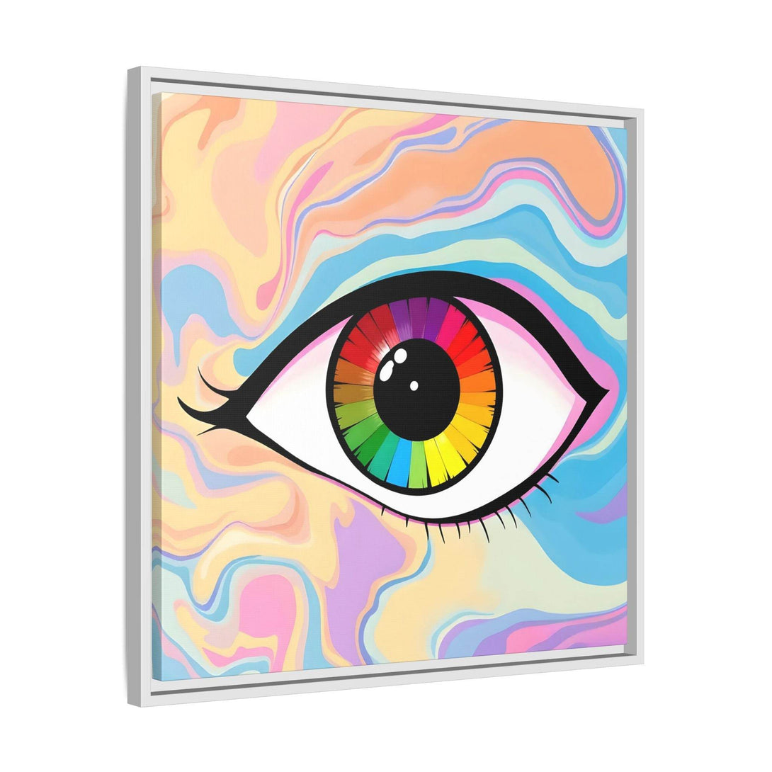 PsEyeFlow #1 – Prism Vision. (Matte Canvas, Framed, Multi-color) - Highdellic