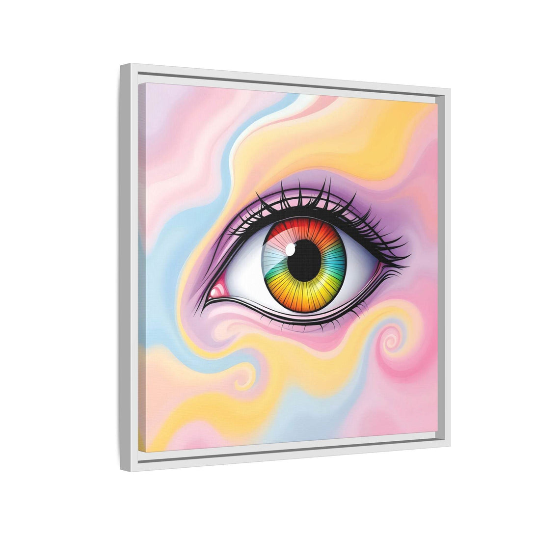PsEyeFlow #36 – The Whispering Spiral on Framed Matte Canvas - Highdellic