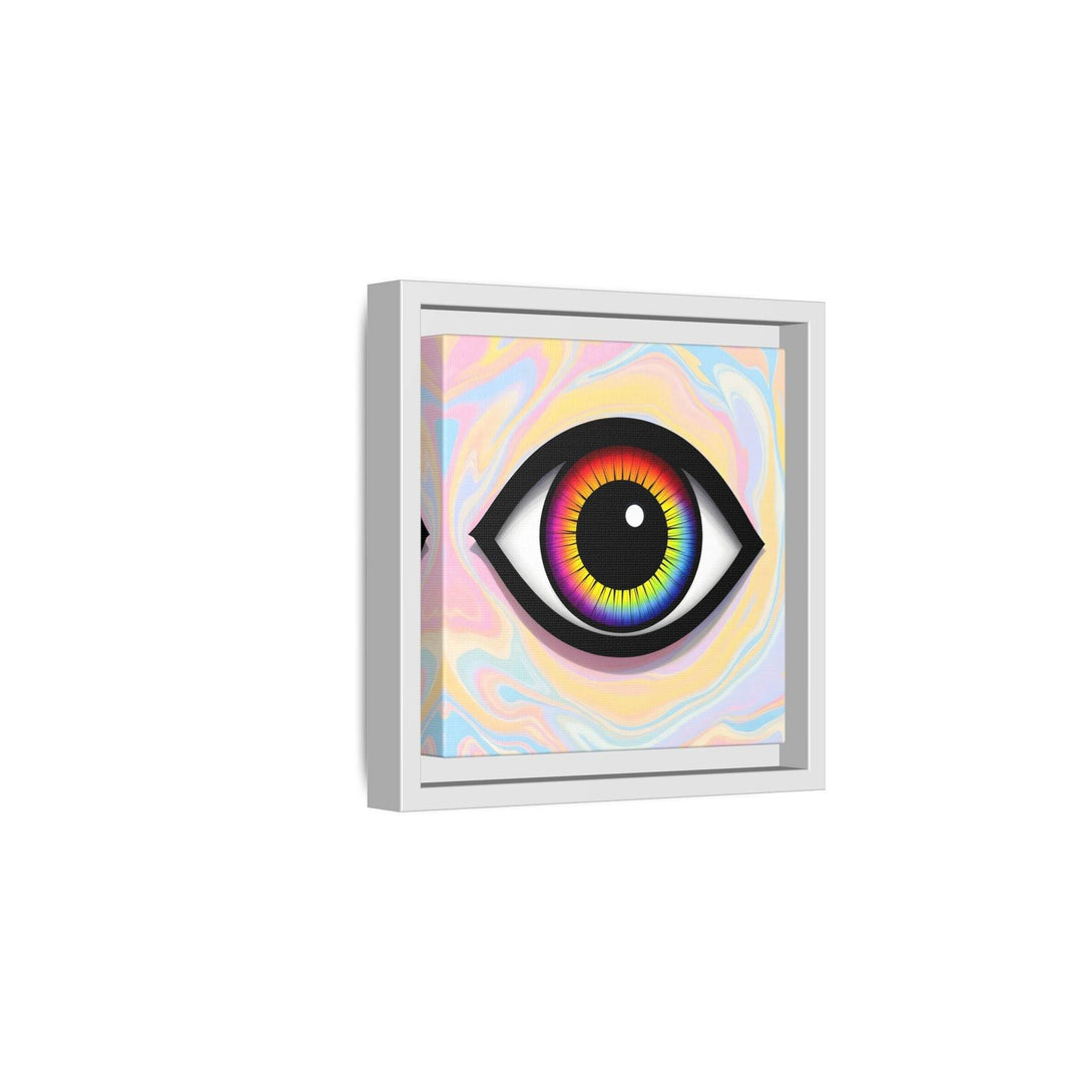PsEyeFlow #25 - Chromatic Horizon. (Matte Canvas, Framed (Multi-color)) - Highdellic