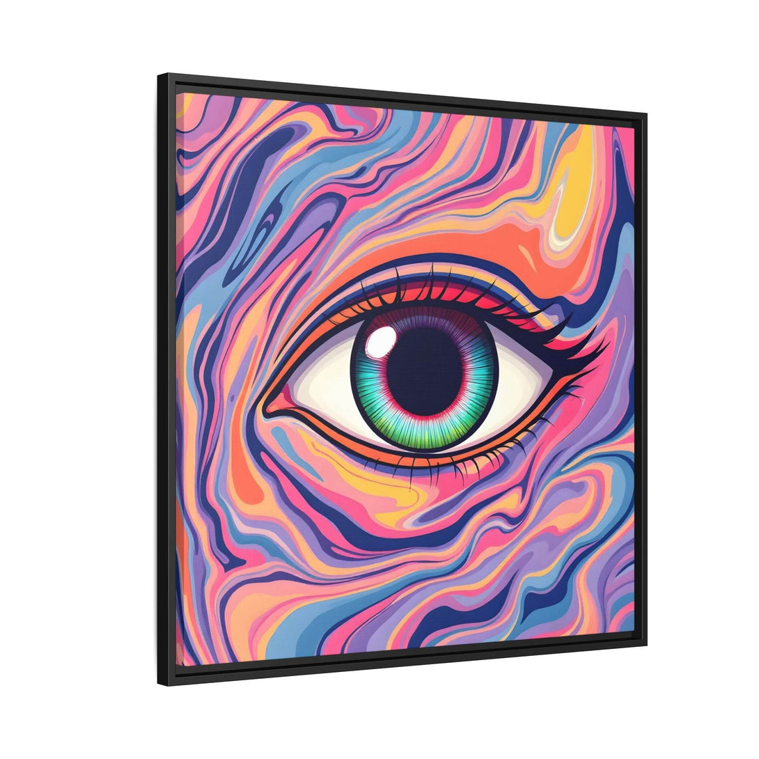 PsEyeFlow #26 - Vivid Echo - (Matte Canvas, Framed (Multi-color)) - Highdellic
