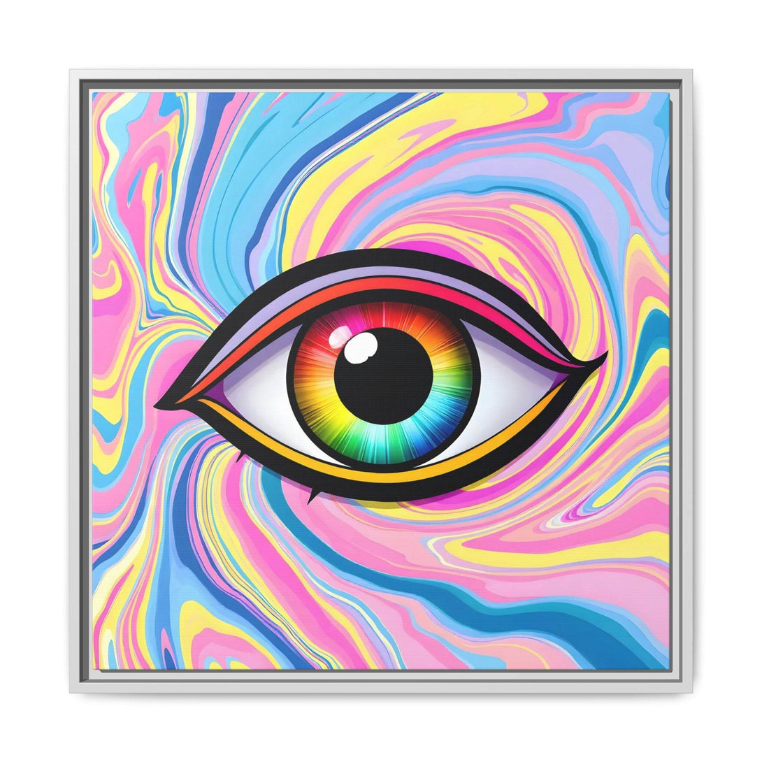 PsEyeFlow #31 - The Kaleidosoul on Framed Matte Canvas - Highdellic