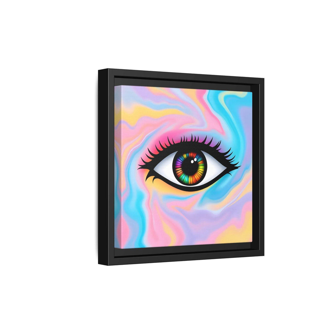 PsEyeFlow #32 - Prism Mirage on Framed Matte Canvas (multi colour) - Highdellic