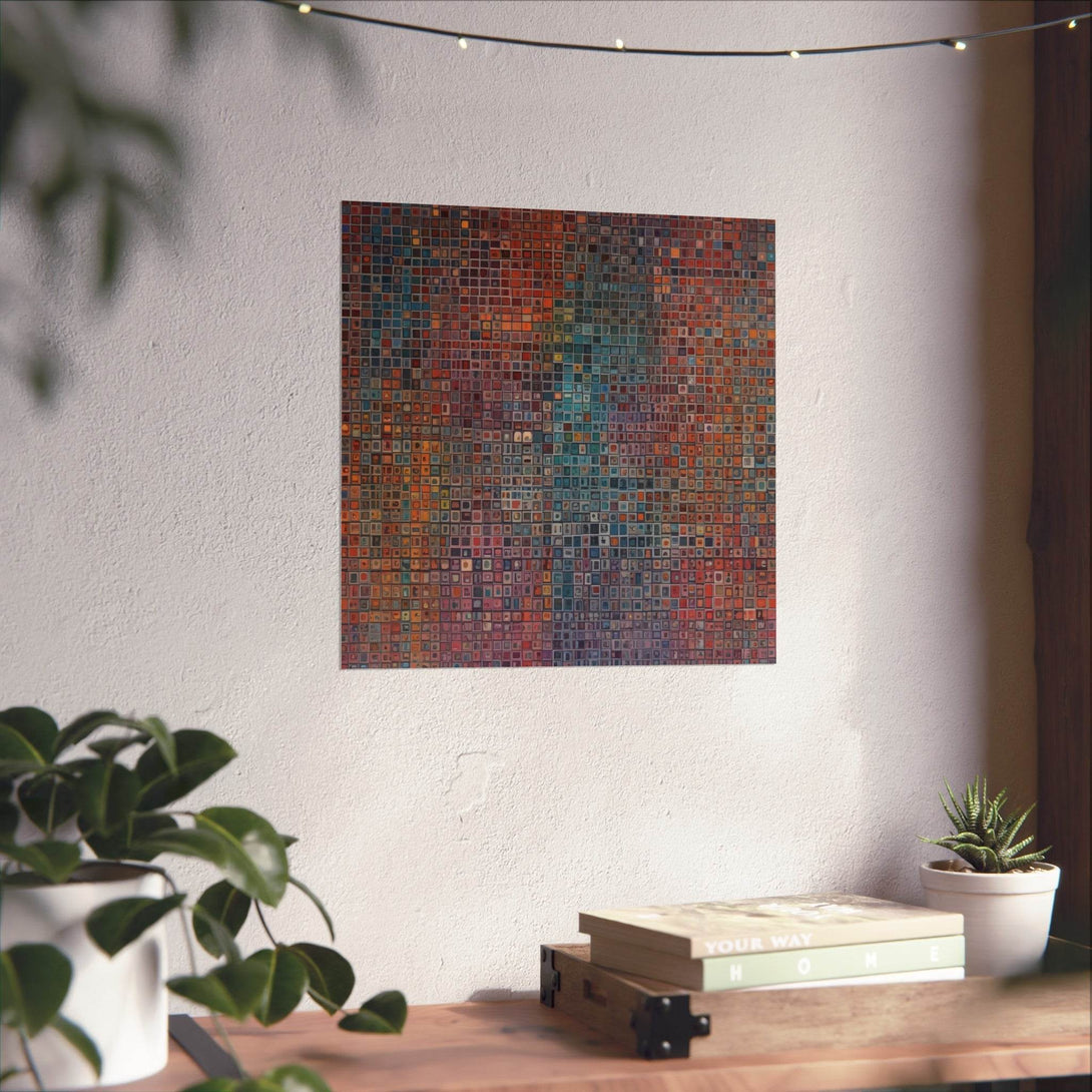 PsEyeCode #2 - Encrypted Echo - on Square Fine Art Poster - Highdellic
