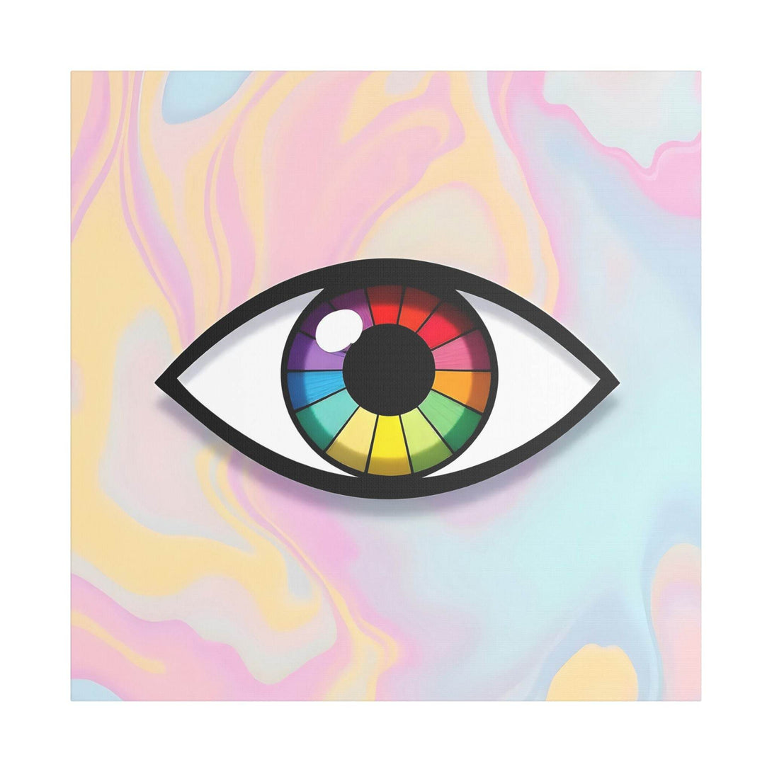 PsEyeFlow 5 - Prism Stare. (Satin Canvas, Stretched) - Highdellic