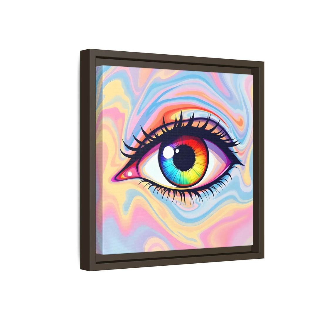 PsEyeFlow #20 - Dreamwave Vision. ( Colorful Framed Matte Canvas Decor ) - Highdellic