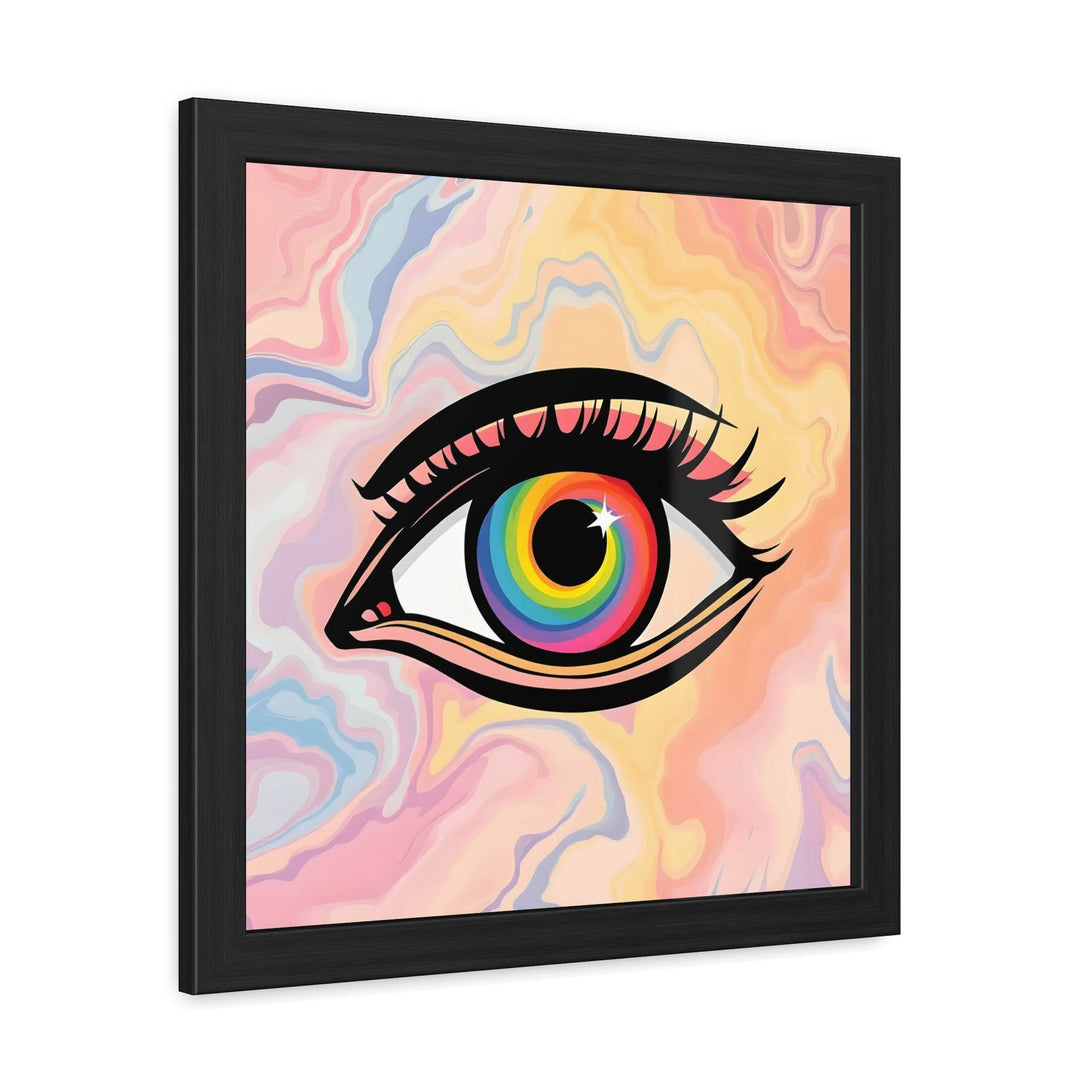 PsEyeFlow #14 - Radiant Spiral. ( wood Framed semi-gloss coated paper ) - Highdellic
