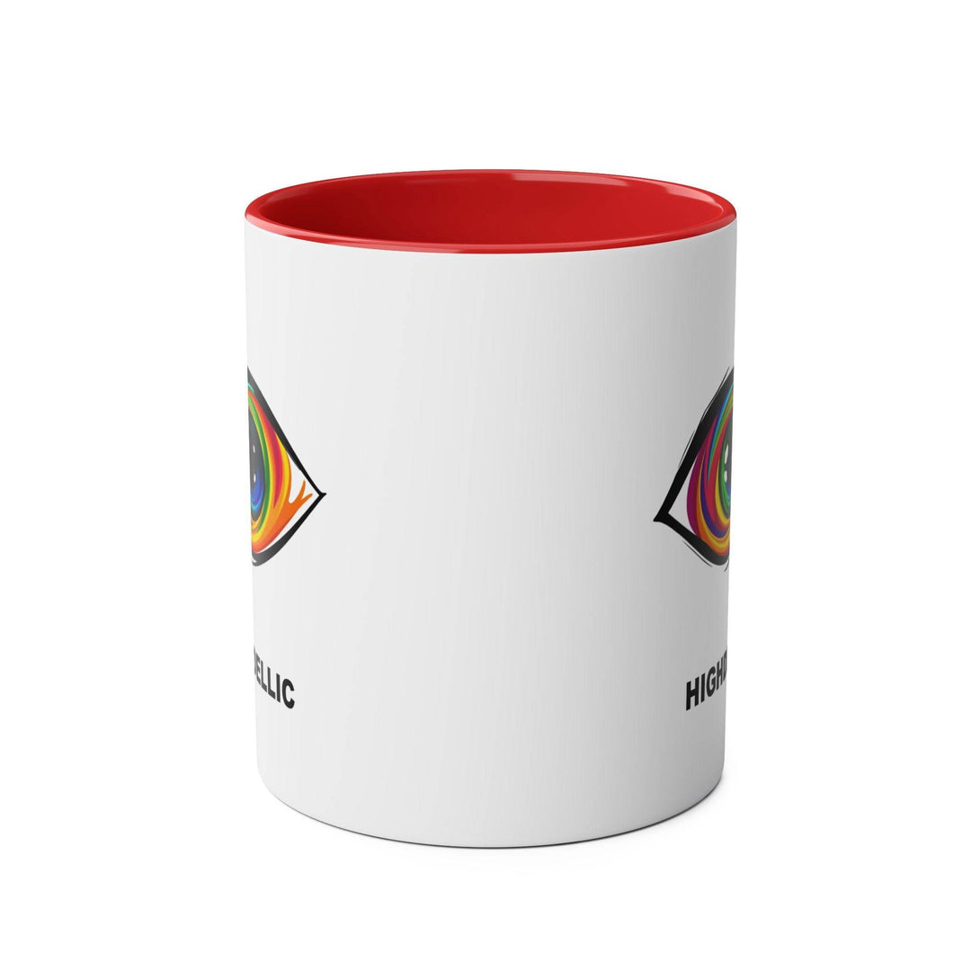 Highdellic PsEyeGo 1 on Vibrant Two-Tone 11oz Coffee Mug, - Highdellic