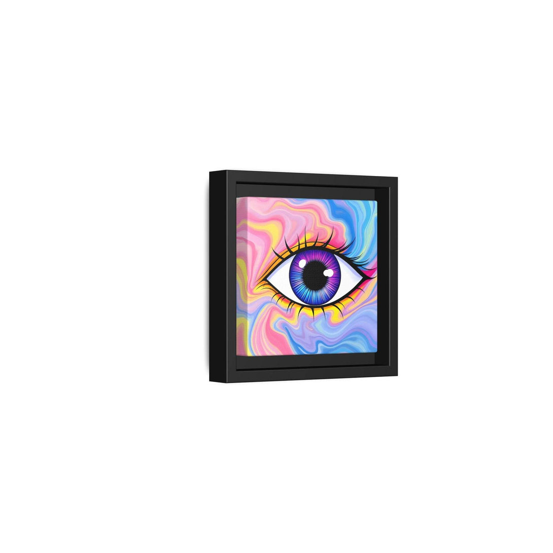 PsEyeFlow #28 - Cosmic Mirage on Framed Matte Canvas (Multi-color) - Highdellic