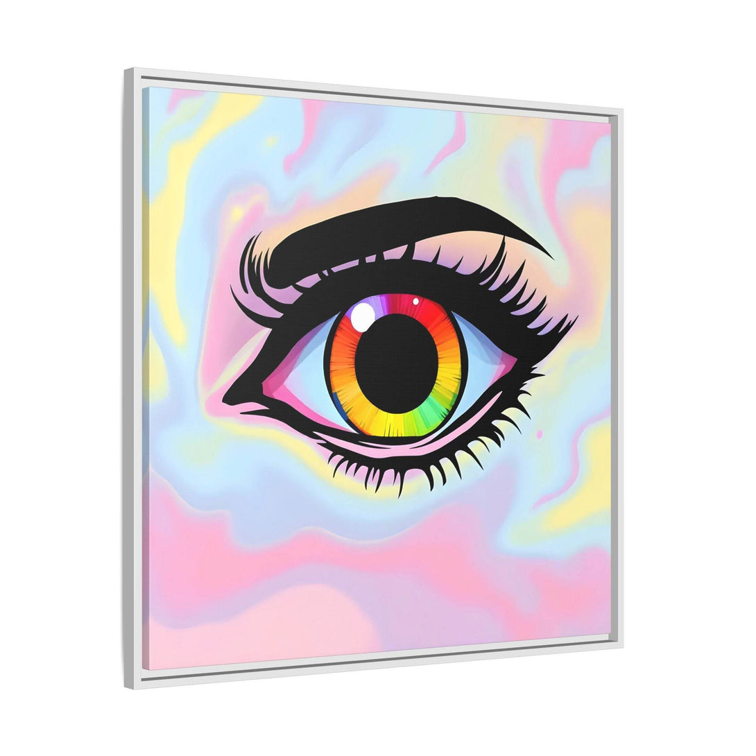 PsEyeFlow #35 - Spectrum Sentinel on Framed Matte Canvas (multi colour) - Highdellic