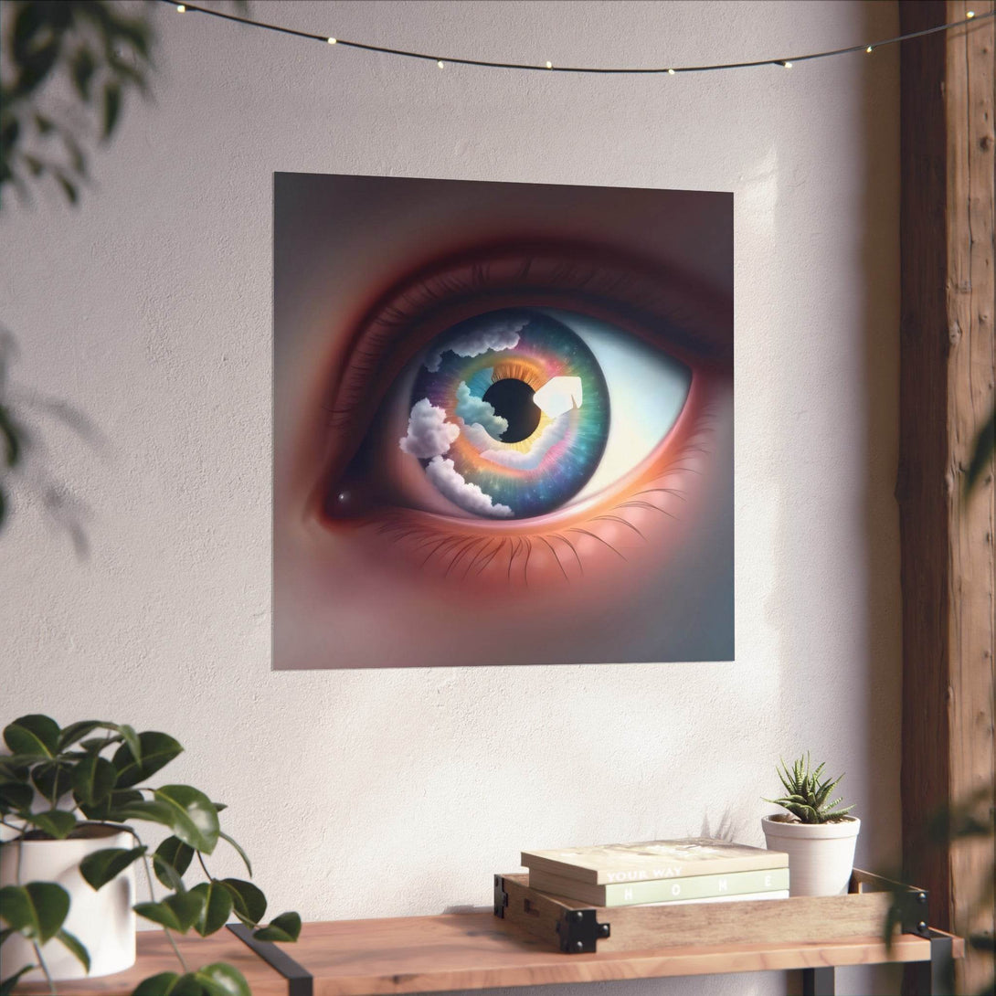 PsEyeDream #2 - Celestial Vision on Square Fine Art Poster - Highdellic
