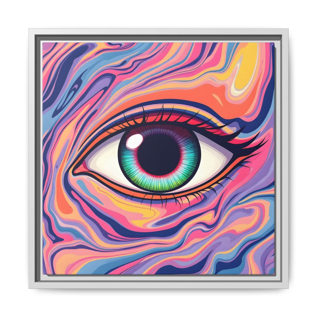 PsEyeFlow #26 - Vivid Echo - (Matte Canvas, Framed (Multi-color)) - Highdellic