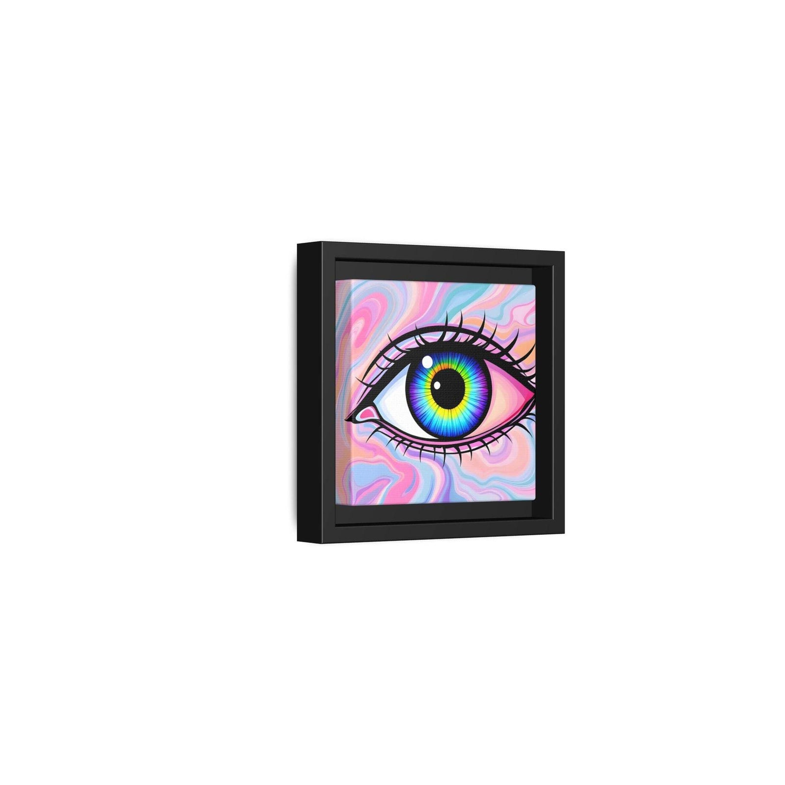 PsEyeFlow #3 – Vivid Mirage (Matte Canvas, Framed (Multi-color)) - Highdellic