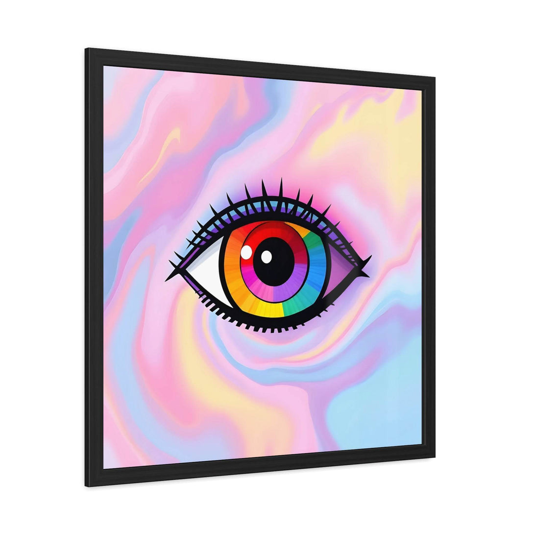 PsEyeFlow #11 - Spectrum Awakening. ( wood Framed semi-gloss coated paper ) - Highdellic