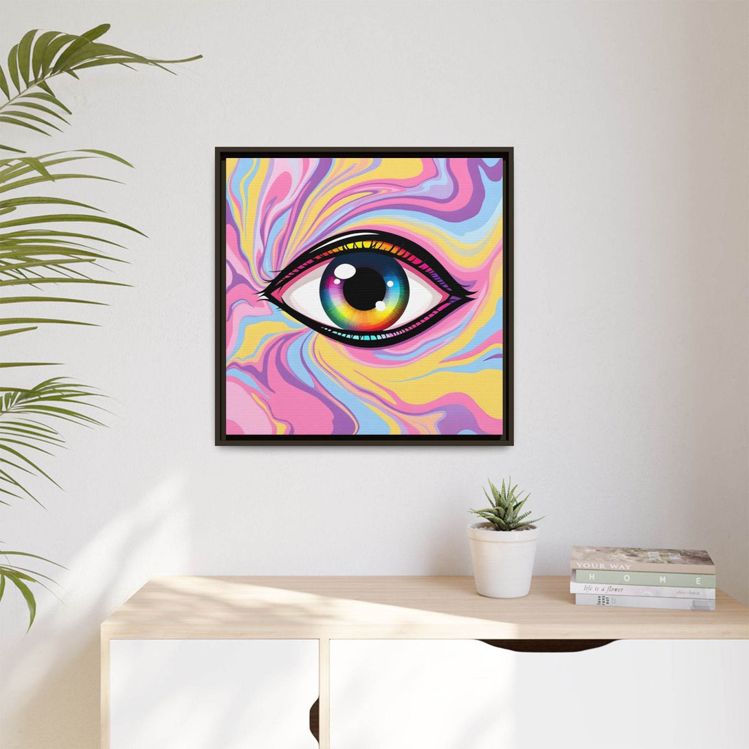 PsEyeFlow #29 - Spectrum Gaze.b (Matte Canvas, Framed (Multi-color)) - Highdellic