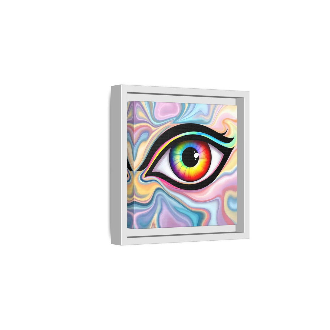 PsEyeFlow #24 - Prism Reflection (Square Matte Canvas, Framed (Multi-color)) - Highdellic