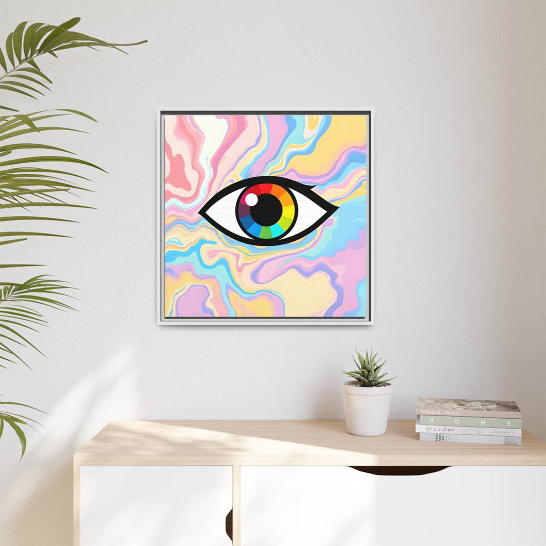 PsEyeFlow #30 - Spectrum Vision (Matte Canvas, Framed (Multi-color)) - Highdellic
