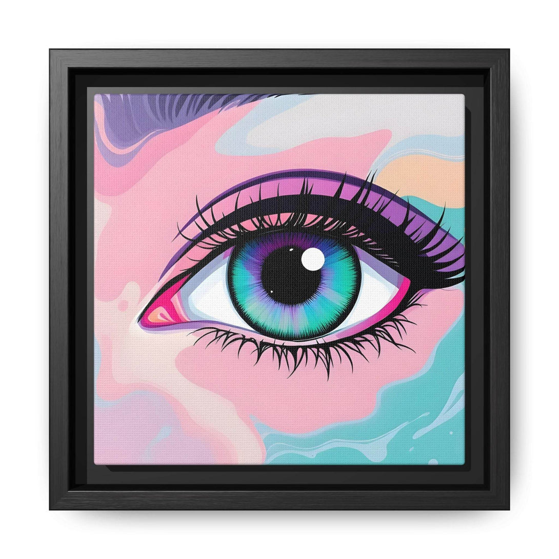 PsEyeFlow #2 – Lucid Gaze. ( Colorful Framed Matte Canvas Decor ) - Highdellic