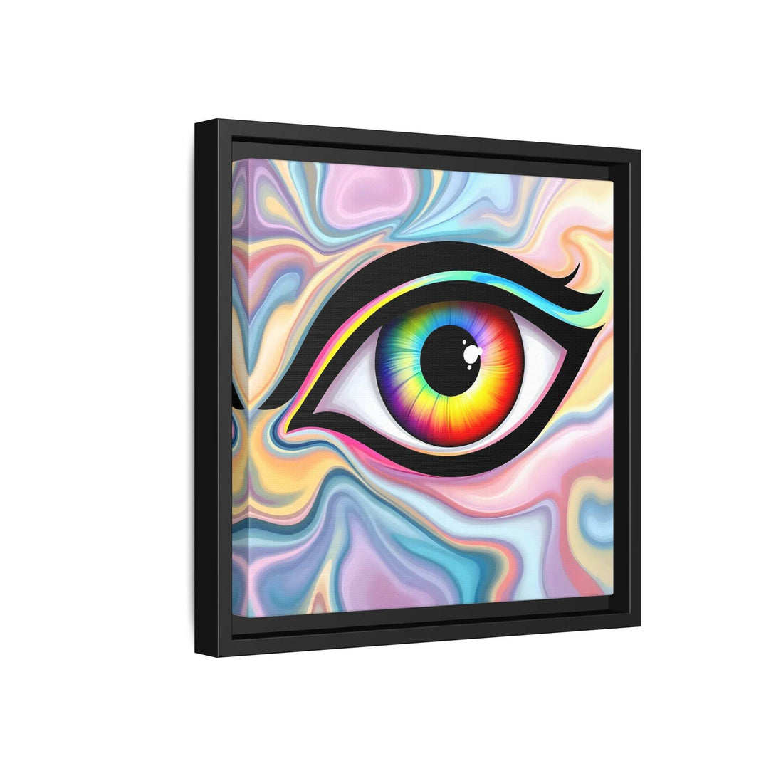 PsEyeFlow #24 - Prism Reflection (Square Matte Canvas, Framed (Multi-color)) - Highdellic