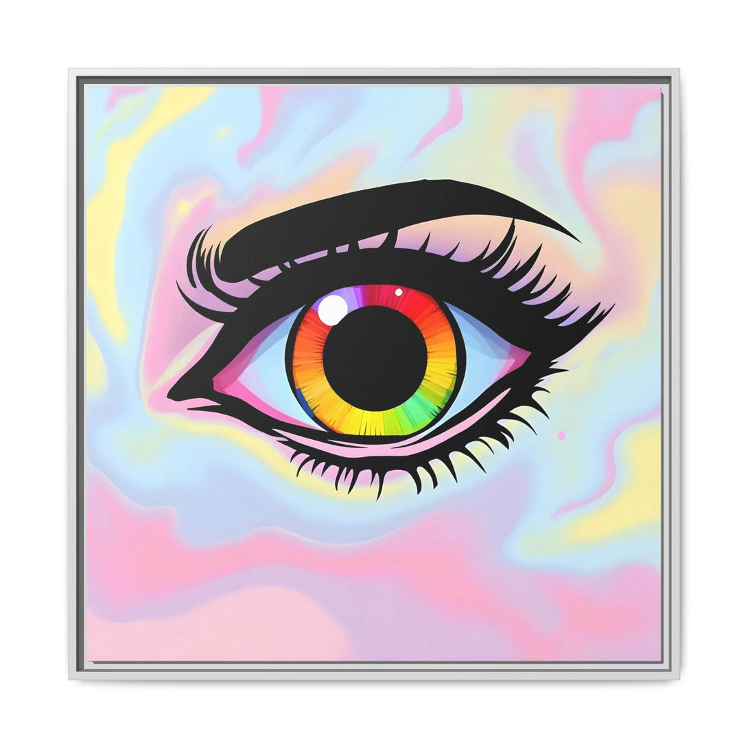 PsEyeFlow #35 - Spectrum Sentinel on Framed Matte Canvas (multi colour) - Highdellic
