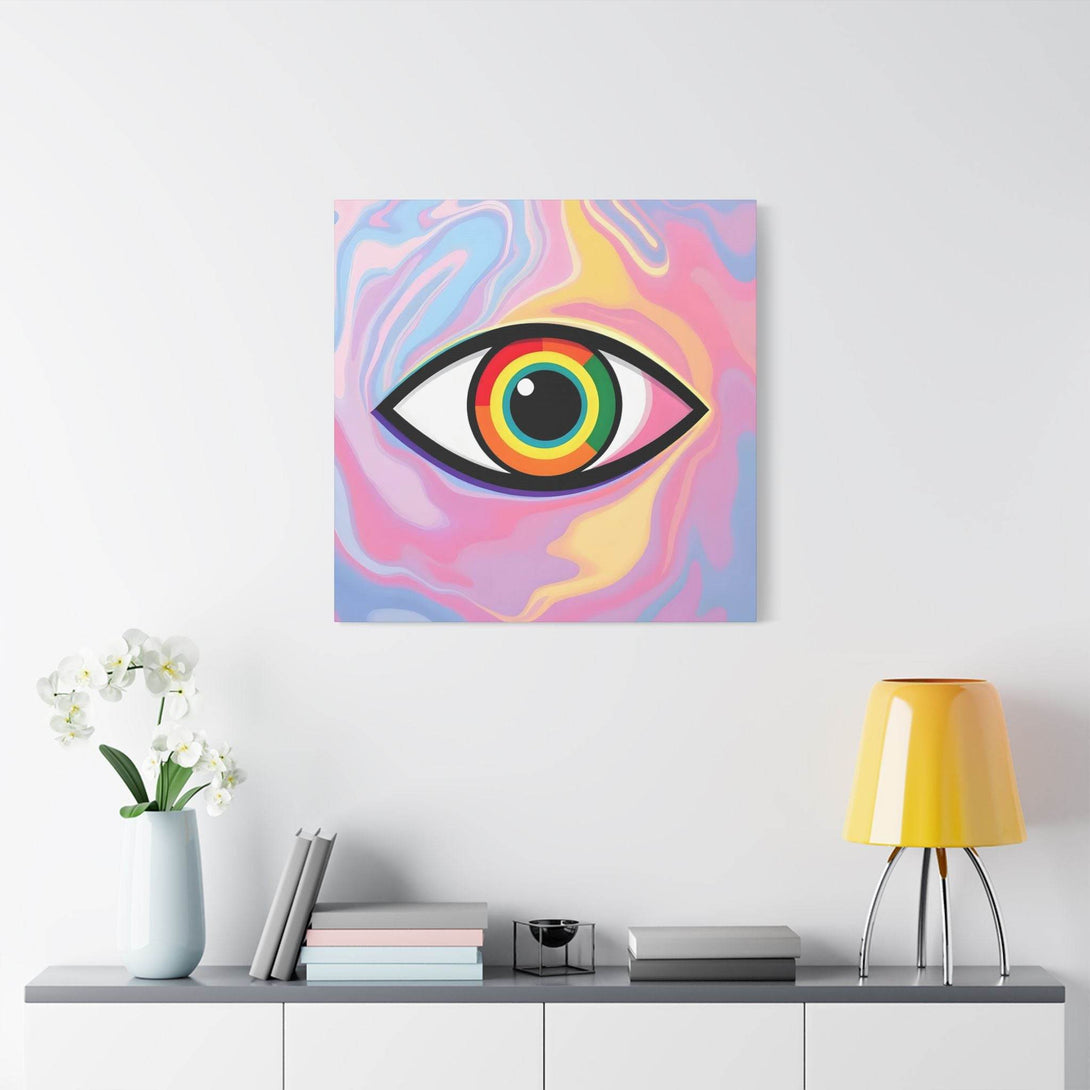 PsEyeFlow #6 - Vortex Vision. (Satin Canvas, Stretched) - Highdellic