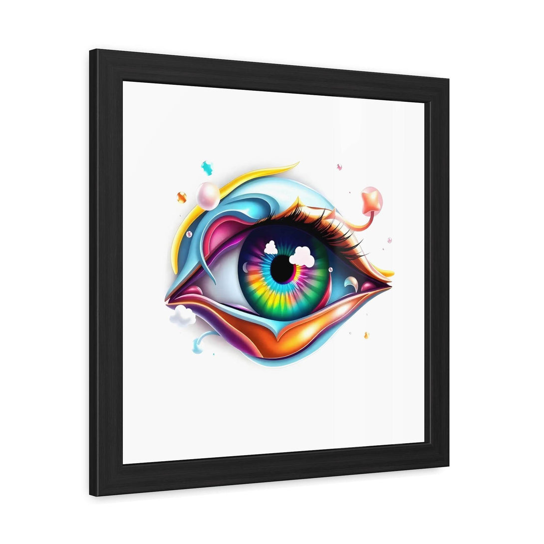 PsEyeDream #4 - Gaze of the Unseen on Semi-Gloss Coated Framed Poster - Highdellic