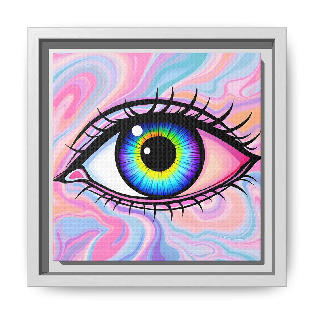 PsEyeFlow #3 – Vivid Mirage (Matte Canvas, Framed (Multi-color)) - Highdellic