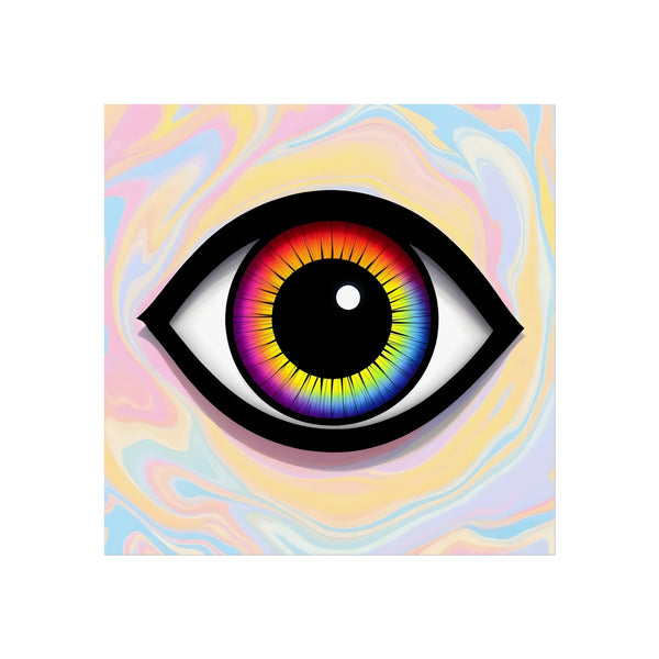 PsEyeFlow #25 - Chromatic Horizon (Fine Art Poster)