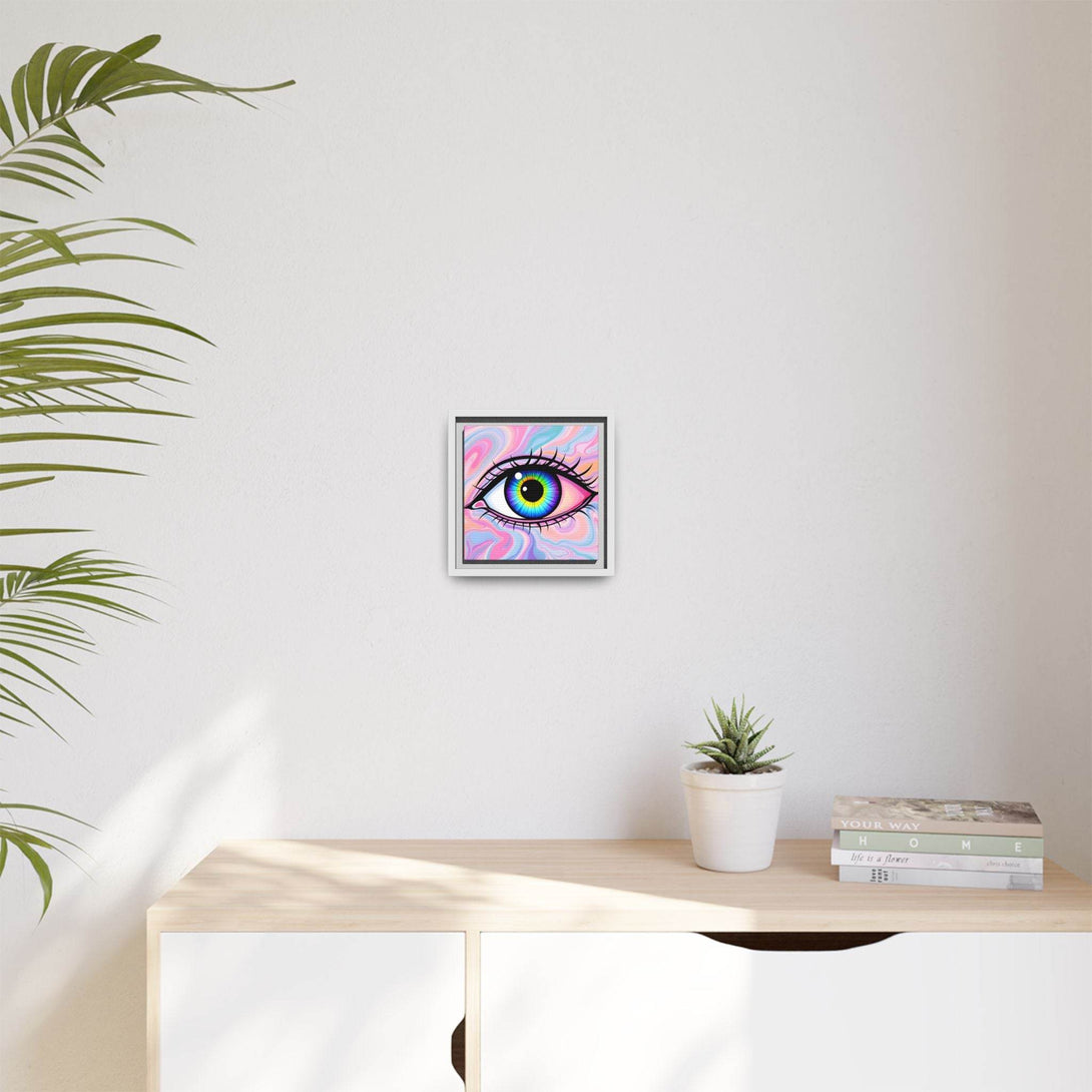 PsEyeFlow #3 – Vivid Mirage (Matte Canvas, Framed (Multi-color)) - Highdellic