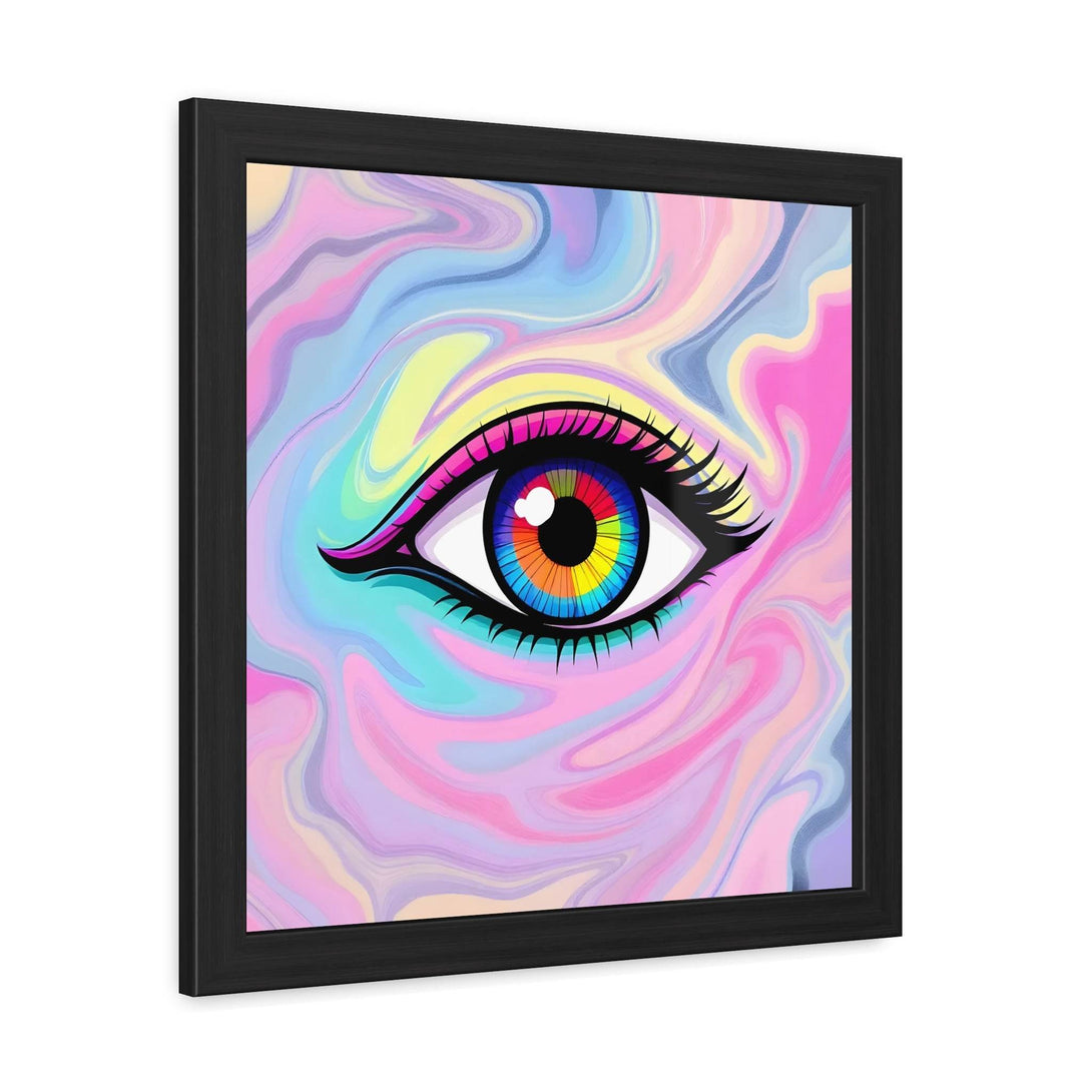 PsEyeFlow #8 - Radiant Vision. ( wood Framed semi-gloss coated paper ) - Highdellic