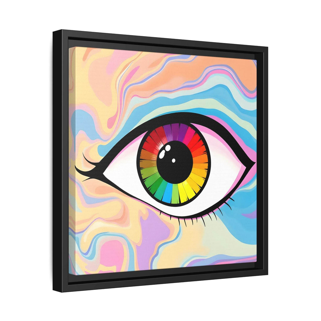 PsEyeFlow #1 – Prism Vision. (Matte Canvas, Framed, Multi-color) - Highdellic