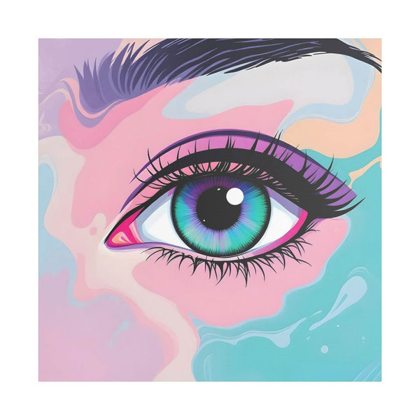 PsEyeFlow #2 – Lucid Gaze. (Satin Canvas, Stretched) - Highdellic