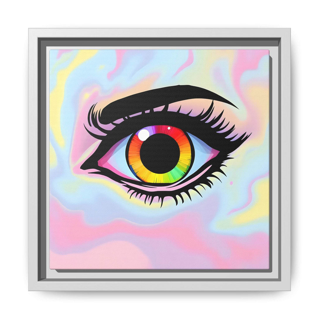 PsEyeFlow #35 - Spectrum Sentinel on Framed Matte Canvas (multi colour) - Highdellic