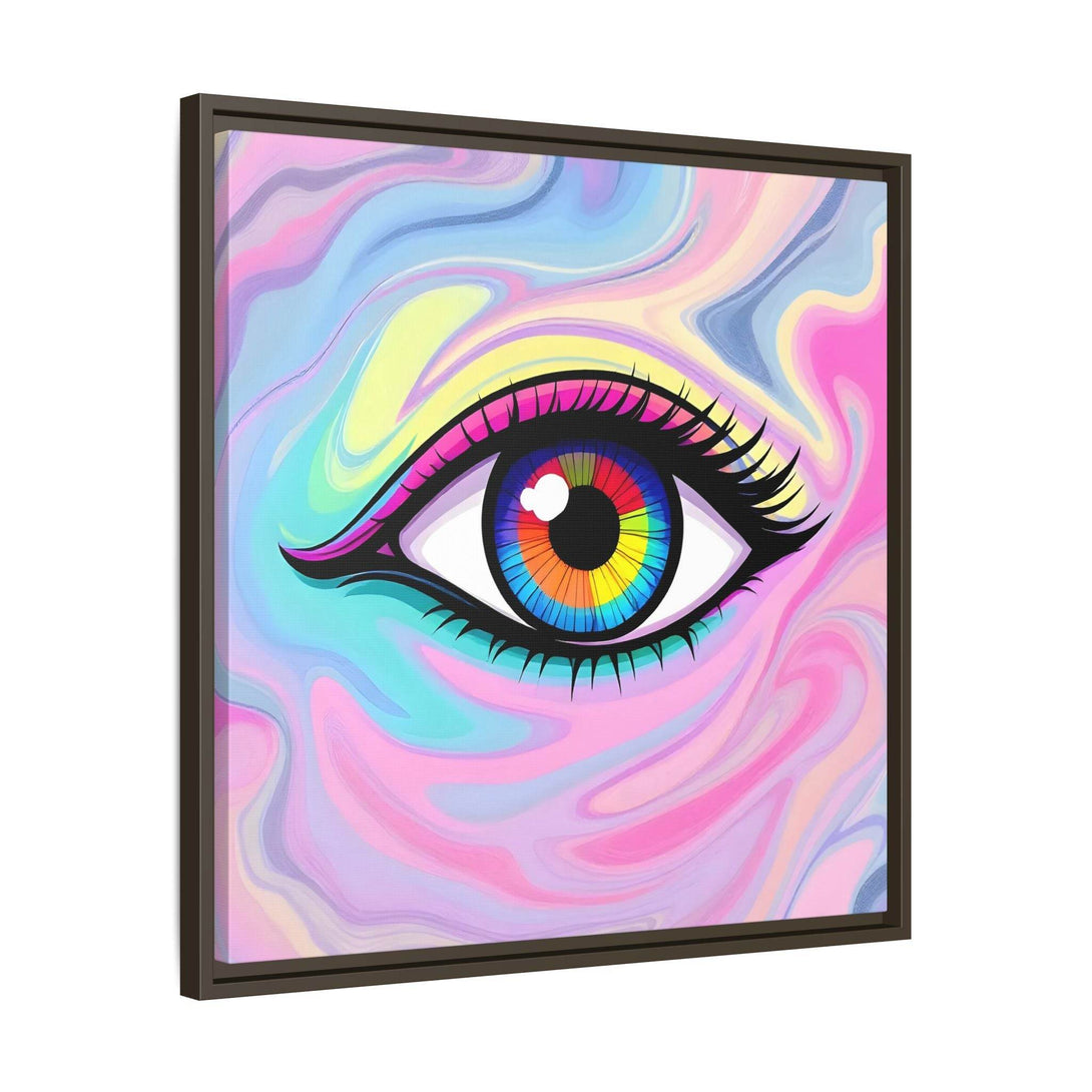 PsEyeFlow #8 - Radiant Vision. ( Colourful Framed Matte Canvas Decor ) - Highdellic