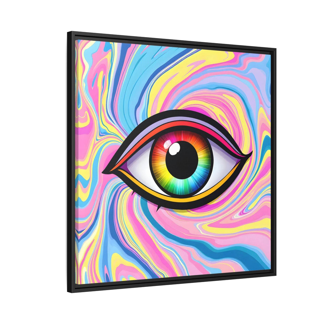 PsEyeFlow #31 - The Kaleidosoul on Framed Matte Canvas - Highdellic