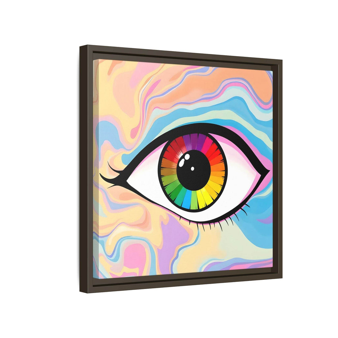 PsEyeFlow #1 – Prism Vision. (Matte Canvas, Framed, Multi-color) - Highdellic