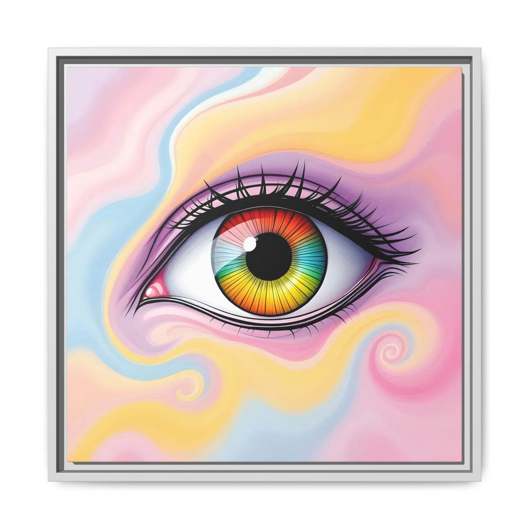 PsEyeFlow #36 – The Whispering Spiral on Framed Matte Canvas - Highdellic