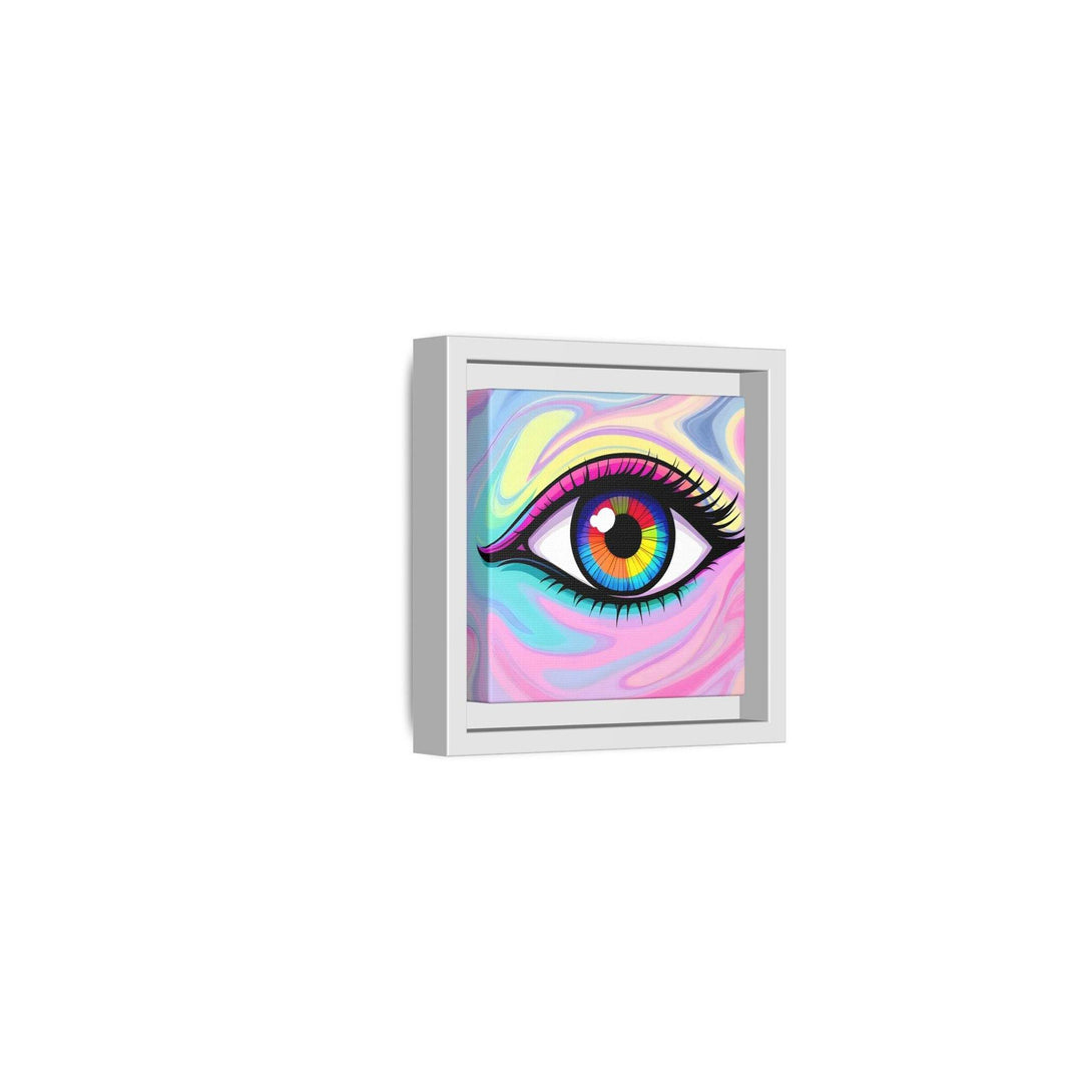 PsEyeFlow #8 - Radiant Vision. ( Colourful Framed Matte Canvas Decor ) - Highdellic