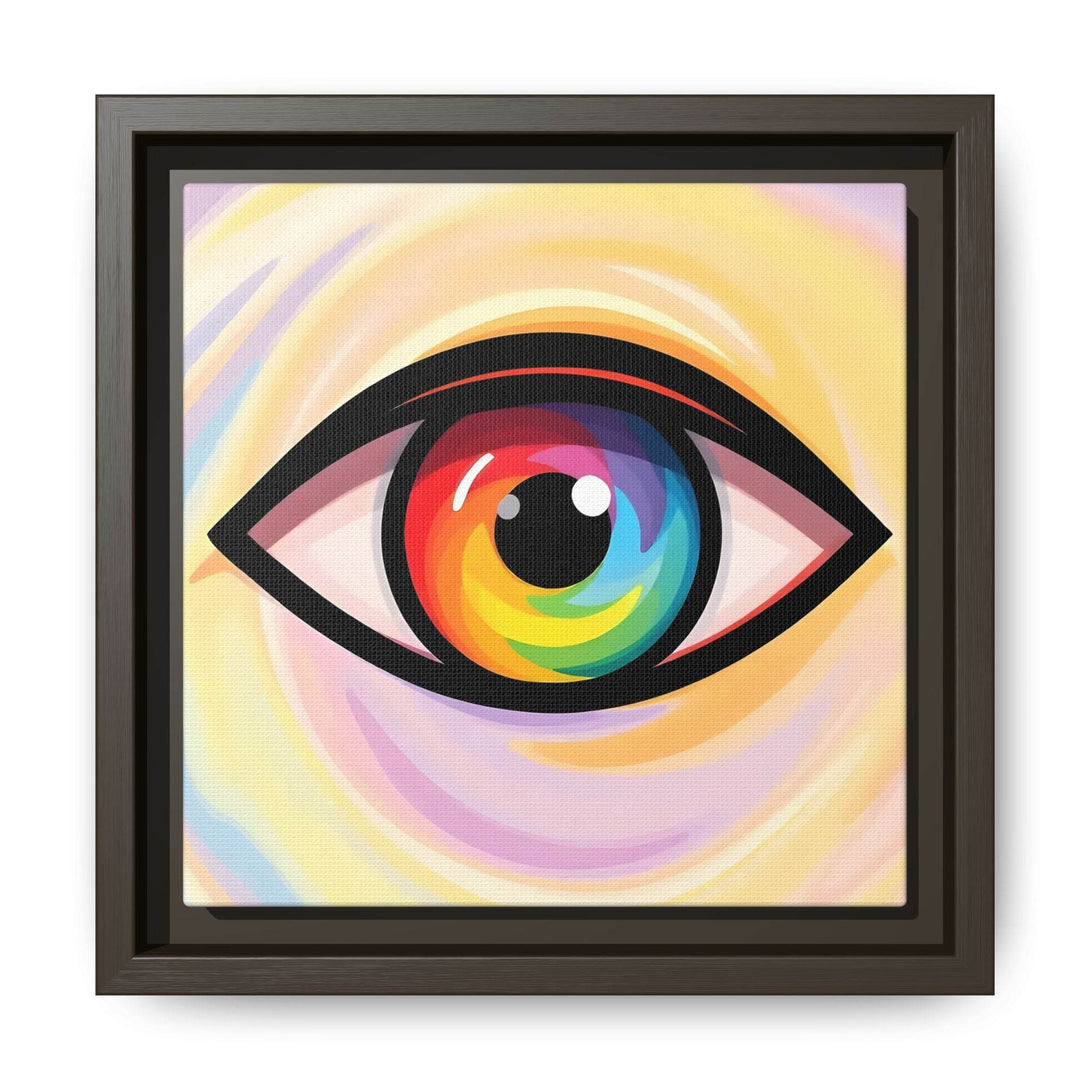 PsEyeFlow #18 - Ethereal Visionb. ( Colorful Framed Matte Canvas Decor ) - Highdellic
