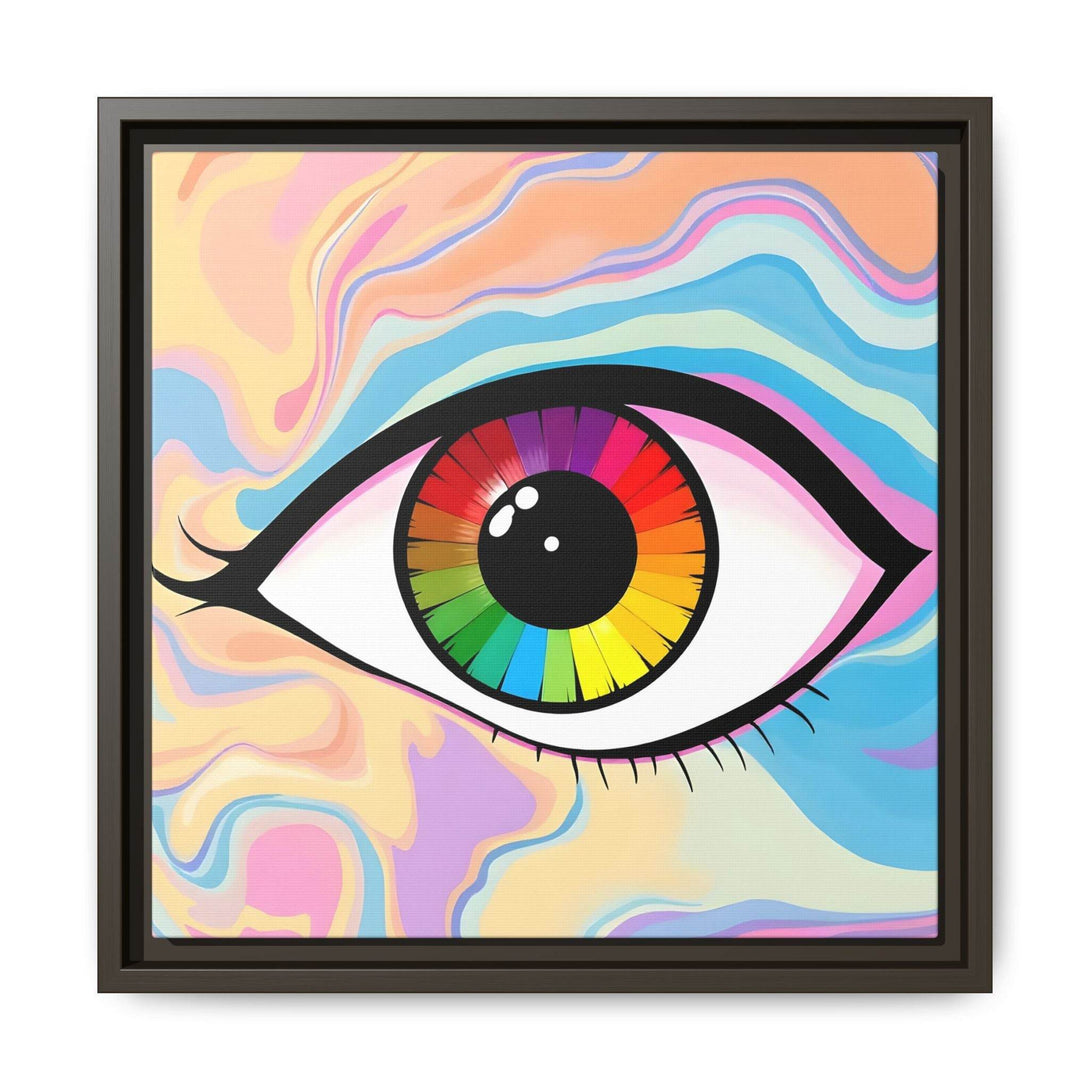PsEyeFlow #1 – Prism Vision. (Matte Canvas, Framed, Multi-color) - Highdellic